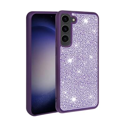 Galaxy S23 Uyumlu Kılıf Parlak Taşlı Tasarım Zore Ston Kapak