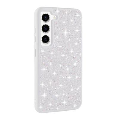 Galaxy S23 Uyumlu Kılıf Parlak Taşlı Tasarım Zore Pırlanta Kapak