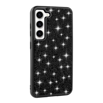 Galaxy S23 Uyumlu Kılıf Parlak Taşlı Tasarım Zore Pırlanta Kapak
