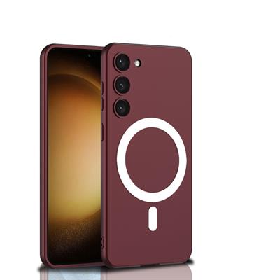 Galaxy S23 Uyumlu Kılıf Wireless Şarj Özellikli Zore Kıpta M-safe Silikon Kapak