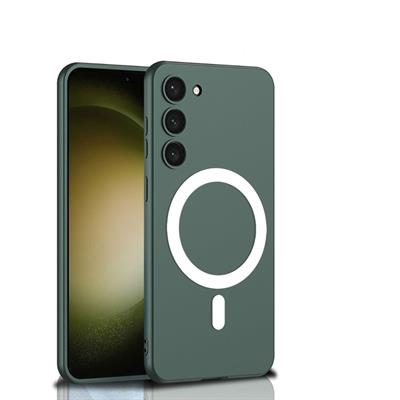 Galaxy S23 Uyumlu Kılıf Wireless Şarj Özellikli Zore Kıpta M-safe Silikon Kapak