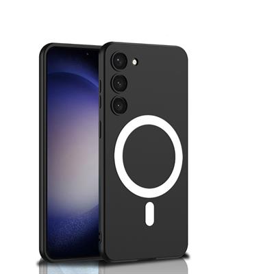 Galaxy S23 Uyumlu Kılıf Wireless Şarj Özellikli Zore Kıpta M-safe Silikon Kapak