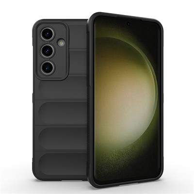 Galaxy S24 FE Uyumlu Kılıf Esnek TPU Oyuklu Arka Yüzey Tasarımlı Zore Etnik Silikon Kapak