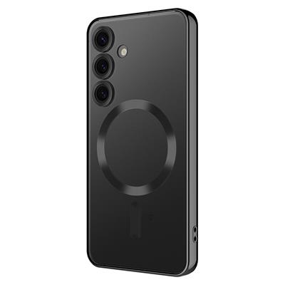 Galaxy S24 FE Uyumlu Kılıf Kamera Korumalı M-safe Wireless Şarj Özellikli Zore Demre Kapak