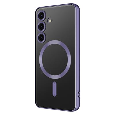 Galaxy S24 FE Uyumlu Kılıf Kamera Korumalı M-safe Wireless Şarj Özellikli Zore Demre Kapak