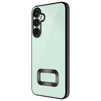 Galaxy S24 FE Uyumlu Kılıf Kamera Korumalı Logo Gösteren Zore Omega Kapak