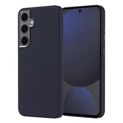 Galaxy S24 FE Uyumlu Kılıf M-safe Şarj Özellikli Karbon Fiber Görünümlü Zore Nekst Kapak