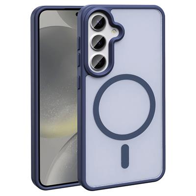 Galaxy S24 FE Uyumlu Kılıf M-safe Şarj Özellikli Mat Arka Yüzey Zore Sio Kapak