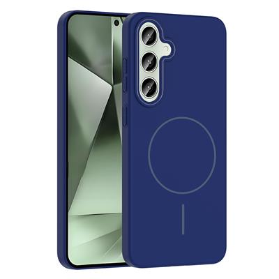 Galaxy S24 FE Uyumlu Kılıf M-safe Şarj Özellikli Zore Ruby Sert Kapak