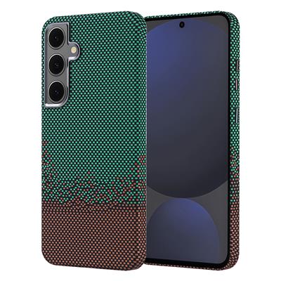 Galaxy S24 FE Uyumlu Kılıf M-safe Şarj Özellikli Karbon Fiber Görünümlü Zore Nekst Kapak