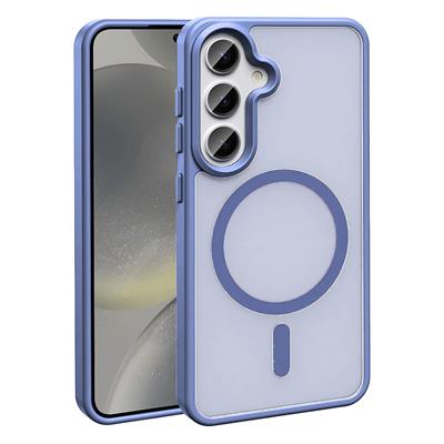 Galaxy S24 FE Uyumlu Kılıf M-safe Şarj Özellikli Mat Arka Yüzey Zore Sio Kapak