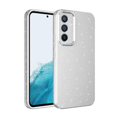 Galaxy S24 Plus Uyumlu Kılıf Kamera Korumalı Simli Lüks Zore Koton Kapak