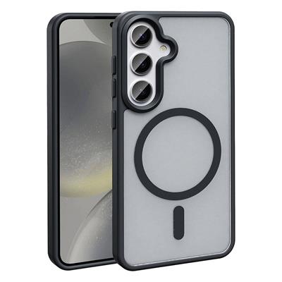 Galaxy S24 Plus Uyumlu Kılıf M-safe Şarj Özellikli Mat Arka Yüzey Zore Sio Kapak