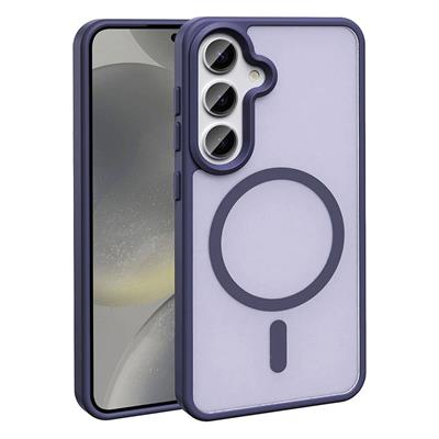 Galaxy S24 Plus Uyumlu Kılıf M-safe Şarj Özellikli Mat Arka Yüzey Zore Sio Kapak