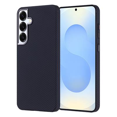 Galaxy S24 Plus Uyumlu Kılıf M-safe Şarj Özellikli Karbon Fiber Görünümlü Zore Nekst Kapak