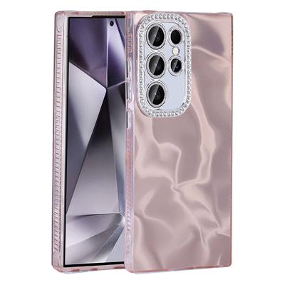 Galaxy S24 Ultra Uyumlu Kılıf Airbagli Parlak Taş Detay Tasarımlı Zore Esila Kapak