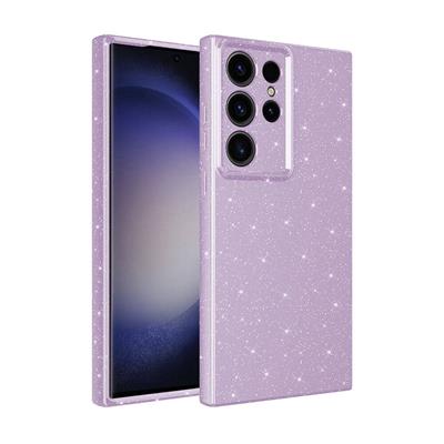 Galaxy S24 Ultra Uyumlu Kılıf Kamera Korumalı Simli Lüks Zore Koton Kapak