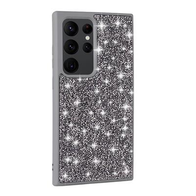 Galaxy S24 Ultra Uyumlu Kılıf Parlak Taşlı Tasarım Zore Pırlanta Kapak