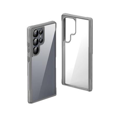 Galaxy S24 Ultra Uyumlu Kılıf Şeffaf Sert PC Arka Yüzey Tasarımlı Zore Edo Kapak