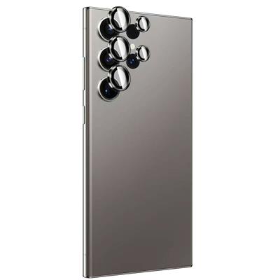 Galaxy S24 Ultra Zore Titanium Premium Temperli Kamera Lens Koruyucu