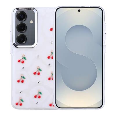 Galaxy S24 Uyumlu Kılıf Airbag Tasarımlı Simli Şeffaf Zore Kutup Kapak
