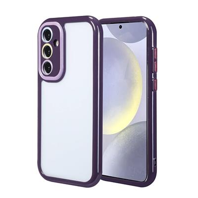 Galaxy S24 Uyumlu Kılıf Kamera Korumalı Renkli Kenar ve Çerçeve Tasarımlı Zore Vitamin Kapak