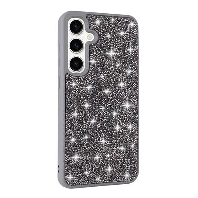 Galaxy S24 Uyumlu Kılıf Parlak Taşlı Tasarım Zore Pırlanta Kapak