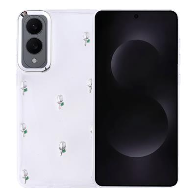 Galaxy S25 Edge Uyumlu Kılıf Airbag Tasarımlı Simli Şeffaf Zore Kutup Kapak
