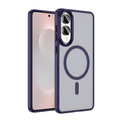 Galaxy S25 Edge Uyumlu Kılıf M-safe Şarj Özellikli Mat Arka Yüzey Zore Sio Kapak