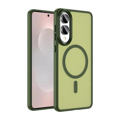 Galaxy S25 Edge Uyumlu Kılıf M-safe Şarj Özellikli Mat Arka Yüzey Zore Sio Kapak