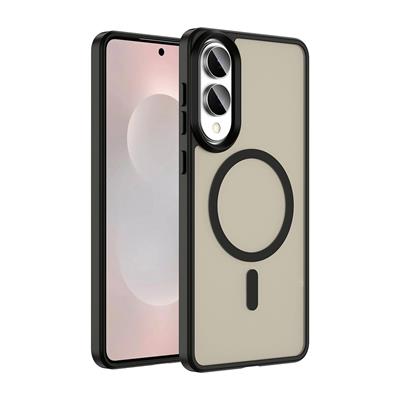 Galaxy S25 Edge Uyumlu Kılıf M-safe Şarj Özellikli Mat Arka Yüzey Zore Sio Kapak