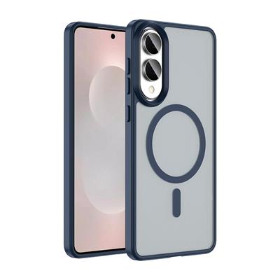 Galaxy S25 Edge Uyumlu Kılıf M-safe Şarj Özellikli Mat Arka Yüzey Zore Sio Kapak