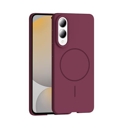 Galaxy S25 Edge Uyumlu Kılıf M-safe Şarj Özellikli Zore Ruby Sert Kapak