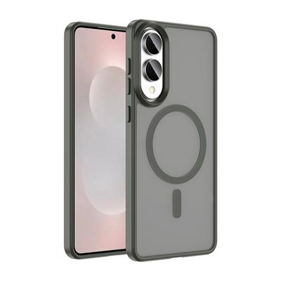 Galaxy S25 Edge Uyumlu Kılıf M-safe Şarj Özellikli Mat Arka Yüzey Zore Sio Kapak