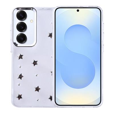 Galaxy S25 Plus Uyumlu Kılıf Airbag Tasarımlı Simli Şeffaf Zore Kutup Kapak