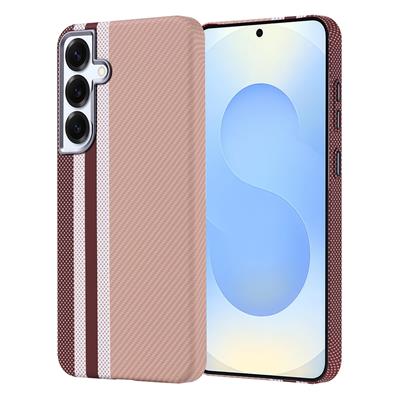 Galaxy S25 Plus Uyumlu Kılıf M-safe Şarj Özellikli Karbon Fiber Görünümlü Zore Nekst Kapak