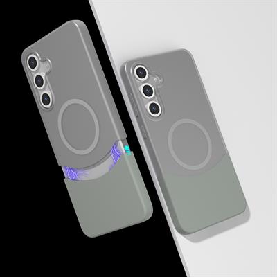 Galaxy S25 Plus Uyumlu Kılıf M-Safe Şarj Özellikli Mıknatıslı Zore Duble Kapak