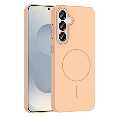 Galaxy S25 Plus Uyumlu Kılıf M-safe Şarj Özellikli Zore Ruby Sert Kapak