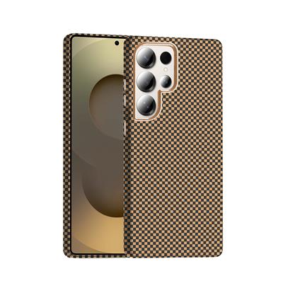 Galaxy S25 Ultra Uyumlu Kılıf M-safe Şarj Özellikli Karbon Fiber Görünümlü