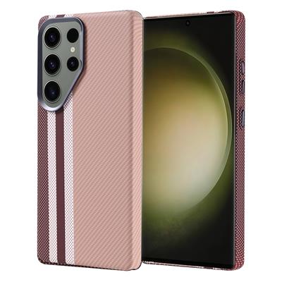 Galaxy S25 Ultra Uyumlu Kılıf M-safe Şarj Özellikli Karbon Fiber Görünümlü