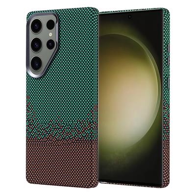 Galaxy S25 Ultra Uyumlu Kılıf M-safe Şarj Özellikli Karbon Fiber Görünümlü