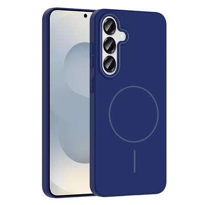 Galaxy S25 Uyumlu Kılıf M-safe Şarj Özellikli Zore Ruby Sert Kapak