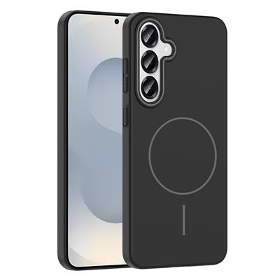 Galaxy S25 Uyumlu Kılıf M-safe Şarj Özellikli Zore Ruby Sert Kapak