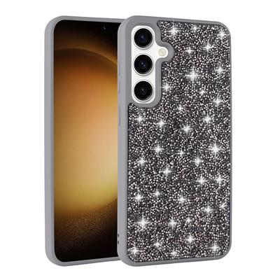 Galaxy S25 Uyumlu Kılıf Parlak Taşlı Tasarım Zore Pırlanta Kapak