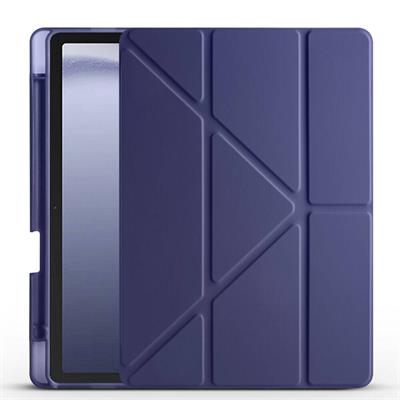 Galaxy Tab A9 Plus Uyumlu Kılıf Zore Tri Folding Kalem Bölmeli Standlı Uyumlu Kılıf
