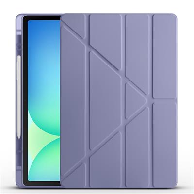 Galaxy Tab S10 FE Plus Uyumlu Kılıf Zore Tri Folding Kalem Bölmeli Standlı Uyumlu Kılıf