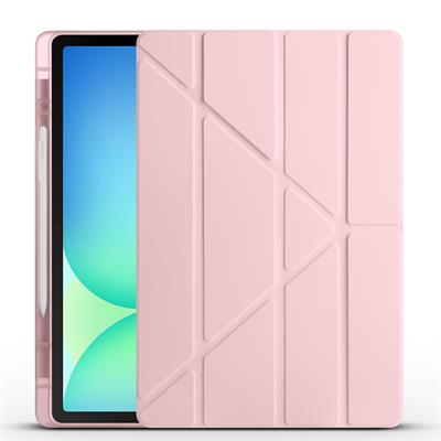 Galaxy Tab S10 FE Plus Uyumlu Kılıf Zore Tri Folding Kalem Bölmeli Standlı Uyumlu Kılıf