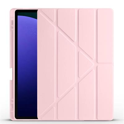 Galaxy Tab S10 Plus Uyumlu Kılıf Zore Tri Folding Kalem Bölmeli Standlı Uyumlu Kılıf
