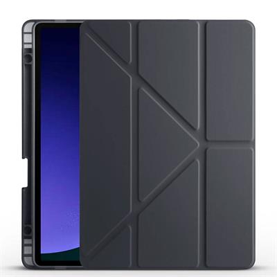 Galaxy Tab S9 FE Uyumlu Kılıf Zore Tri Folding Kalem Bölmeli Standlı Uyumlu Kılıf