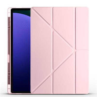 Galaxy Tab S9 Ultra Uyumlu Kılıf Zore Tri Folding Kalem Bölmeli Standlı Uyumlu Kılıf